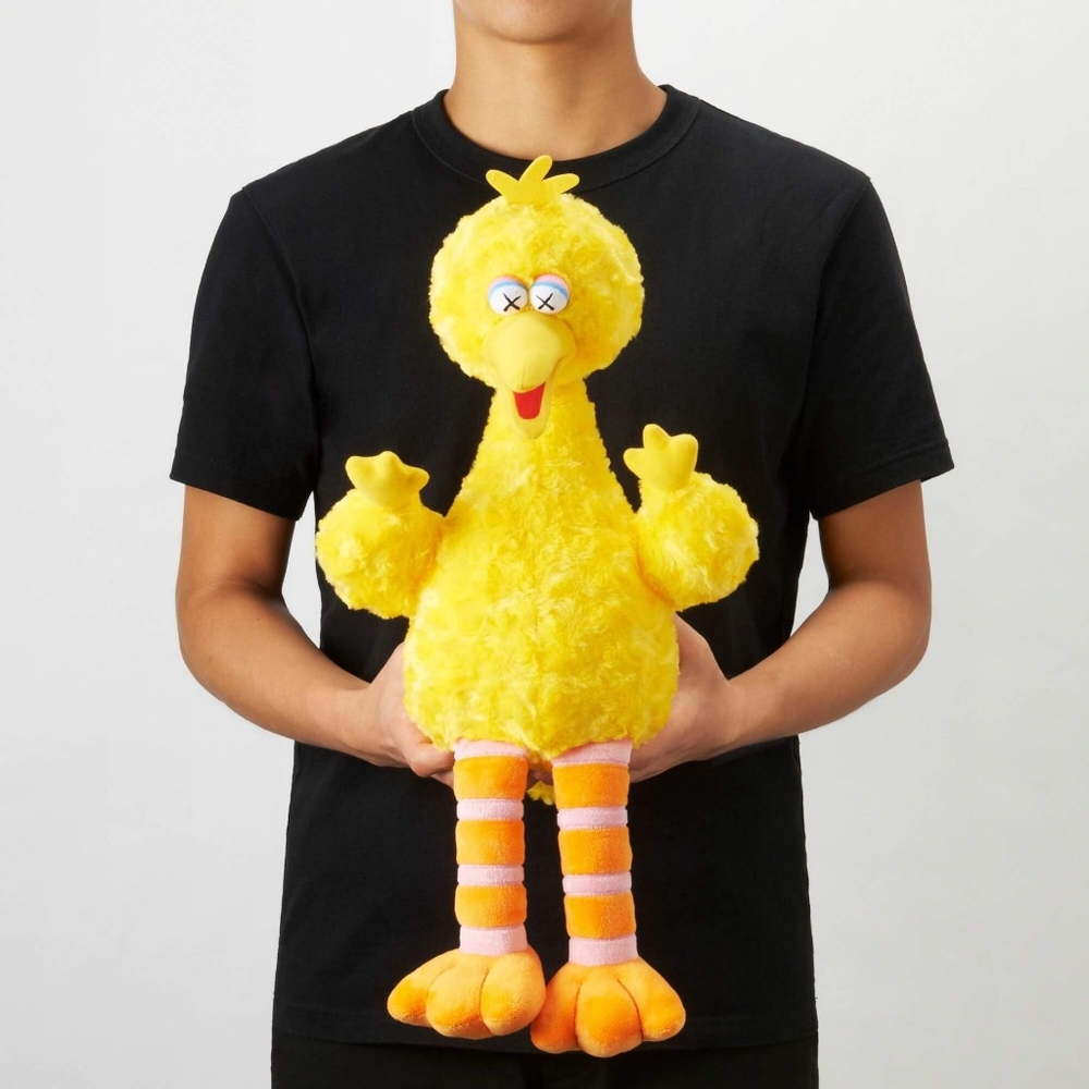 KAWS X SESAME STREET X UNIQLO Big Bird Plush Collector Toy Stuffed Animal